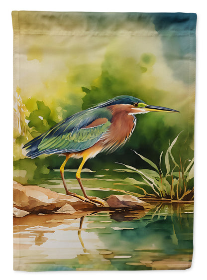 Green Heron Garden Flag - One Color / One Size - Home & Garden - Home Decor - Flags Banners & Accessories