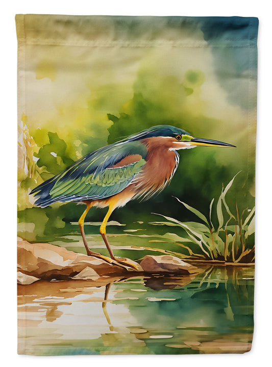 Green Heron Garden Flag - One Color / One Size - Home & Garden - Home Decor - Flags Banners & Accessories