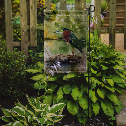 Green Heron Garden Flag - One Color / One Size - Home & Garden - Home Decor - Flags Banners & Accessories