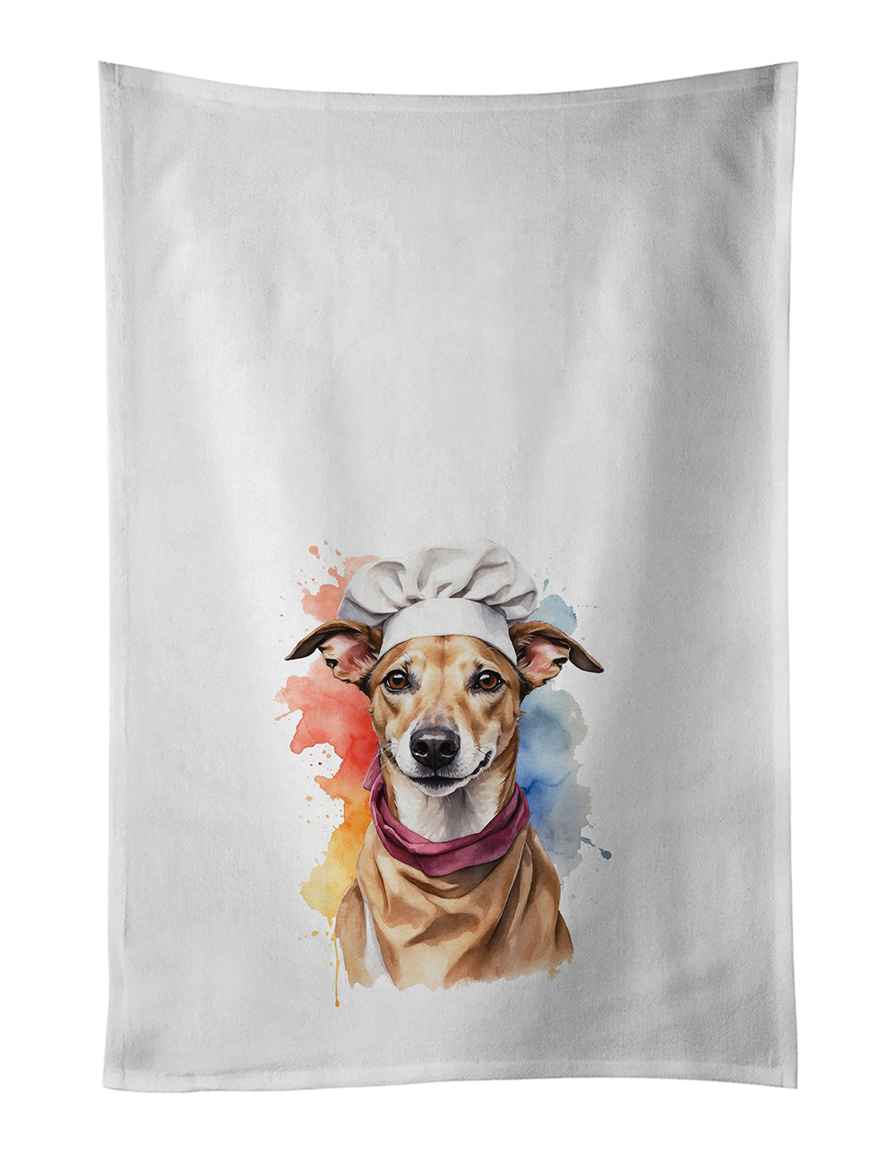 Greyhound Chef Kitchen Towel Set of 2 - One Color / One Size - Home & Garden - Home Textile - Towels