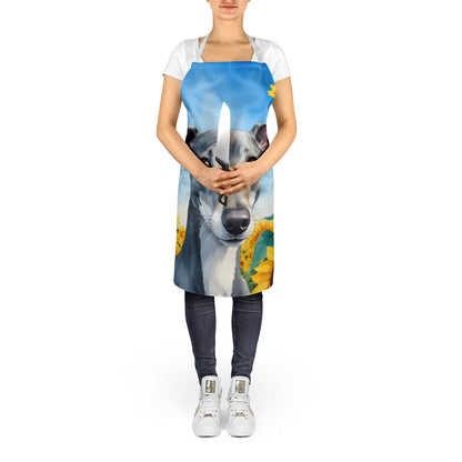 Greyhound in Sunflowers Apron - One Color / One Size - Home & Garden - Kitchen Dining & Bar - Table Decoration &