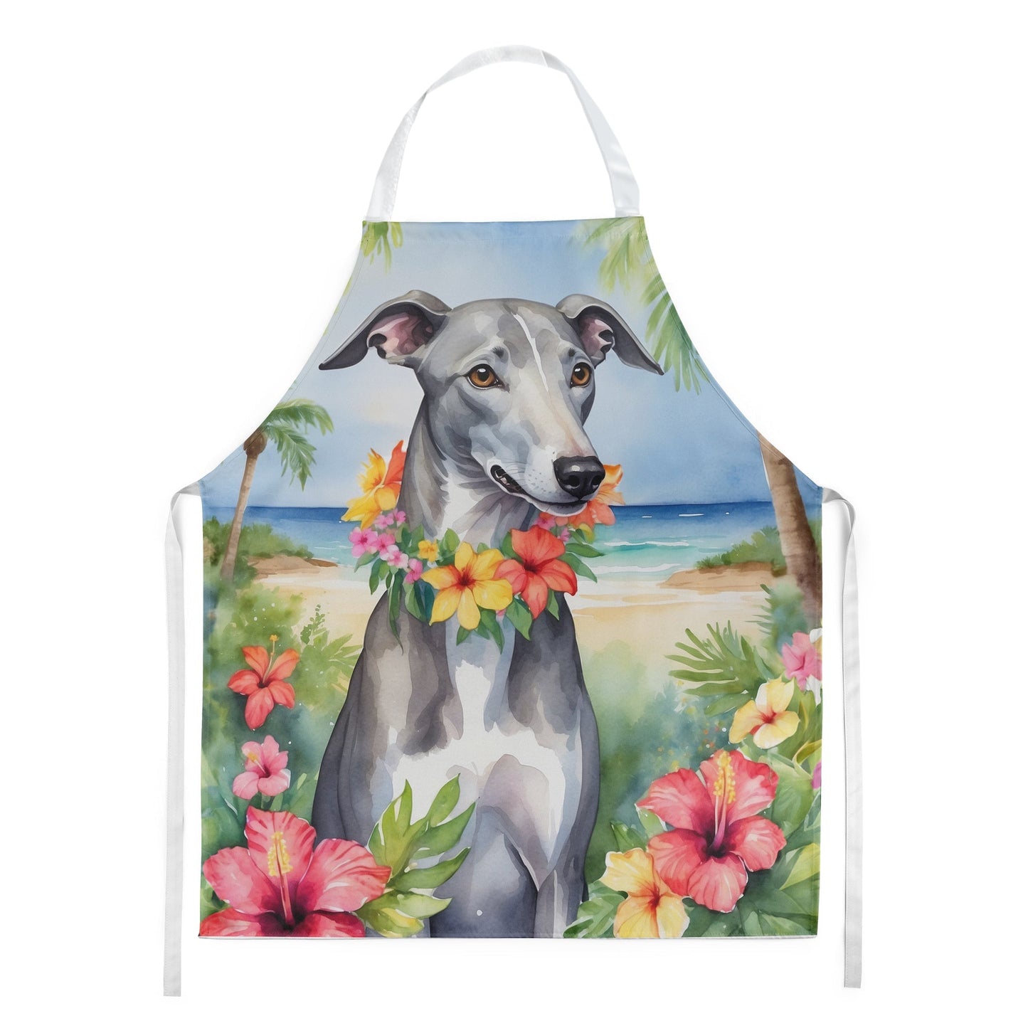 Greyhound Luau Apron - One Color / One Size - Home & Garden - Kitchen Dining & Bar - Table Decoration & Accessories