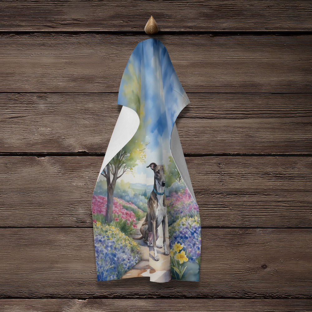 Greyhound Spring Path Kitchen Towel - One Color / One Size - Home & Garden - Home Textile - Towels