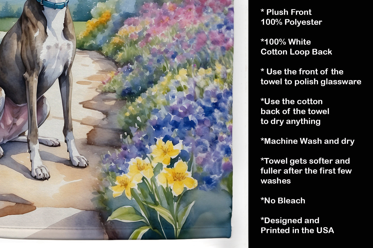 Greyhound Spring Path Kitchen Towel - One Color / One Size - Home & Garden - Home Textile - Towels