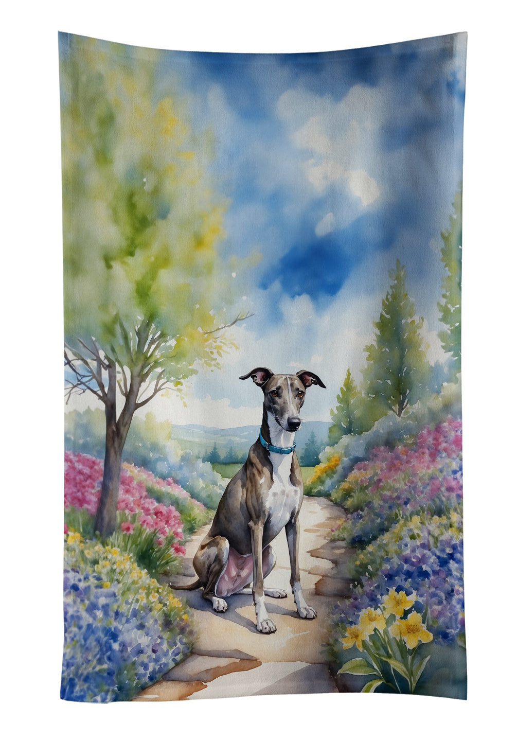 Greyhound Spring Path Kitchen Towel - One Color / One Size - Home & Garden - Home Textile - Towels