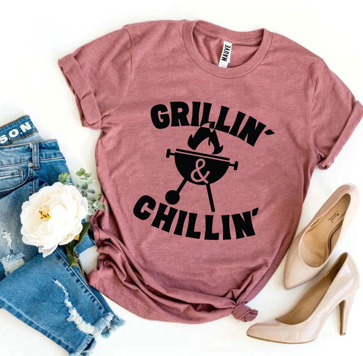 Grillin’ and Chillin’ T-Shirt - Women’s Fashion - Women’s Clothing - Tops & Tees - T-Shirts