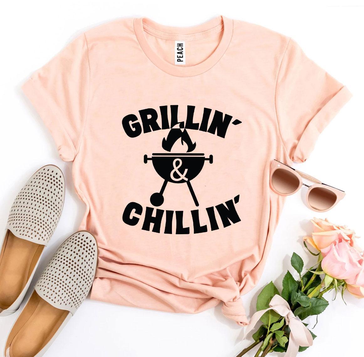 Grillin’ and Chillin’ T-Shirt - Women’s Fashion - Women’s Clothing - Tops & Tees - T-Shirts
