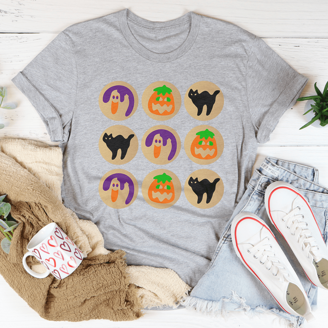 Halloween Cookies Tee - S / Athletic Heather - Women’s Fashion - Women’s Clothing - Tops & Tees - T-Shirts