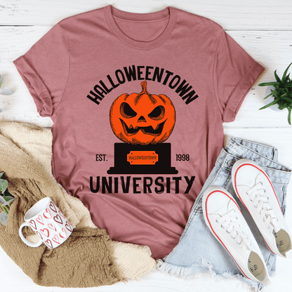 Halloween University Tee - S / Mauve - Women’s Fashion - Women’s Clothing - Tops & Tees - T-Shirts