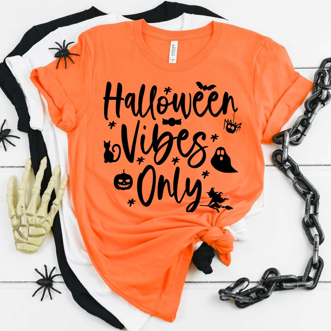 Halloween Vibes Only Halloween T-Shirt - Women’s Fashion - Women’s Clothing - Tops & Tees - T-Shirts