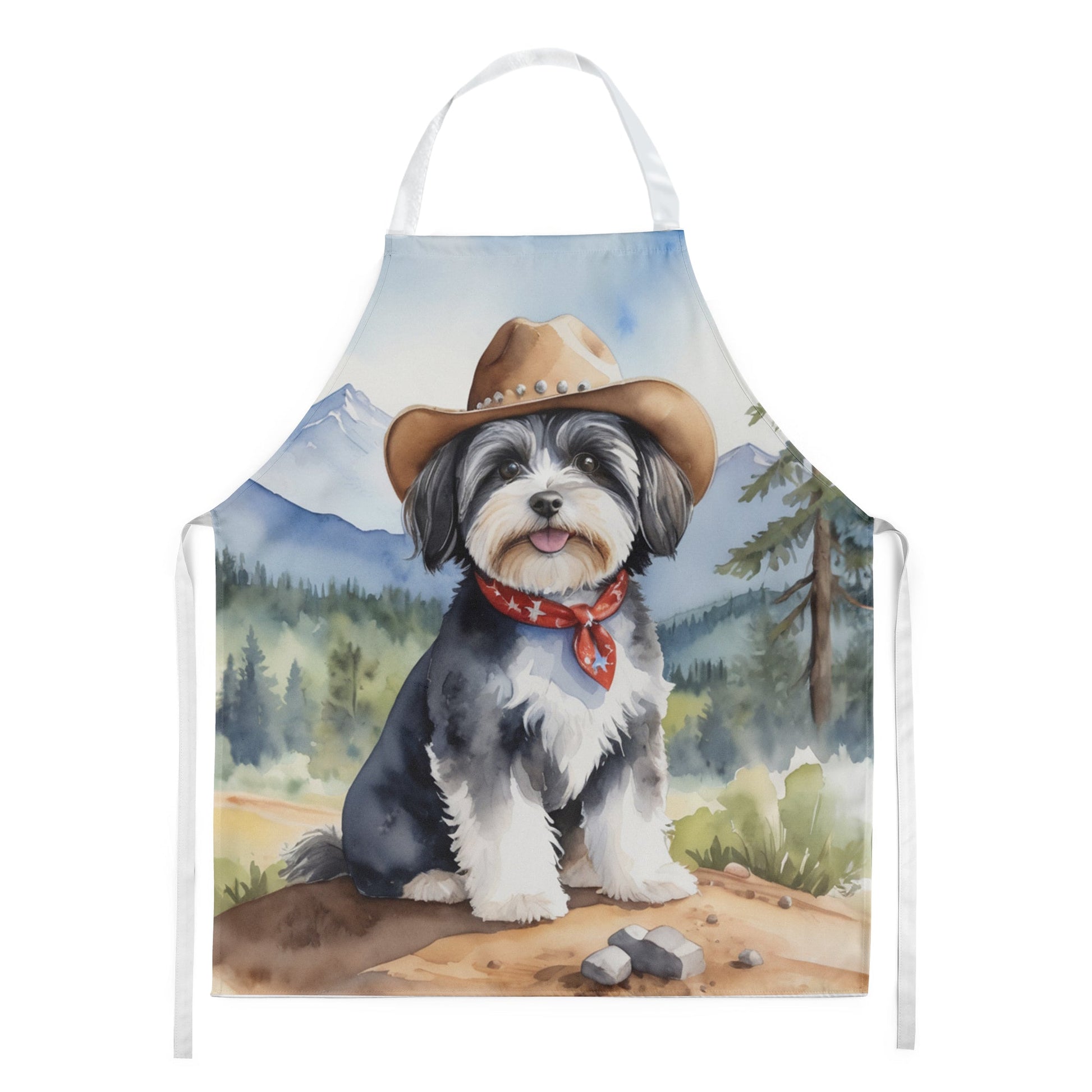 Havanese Cowboy Welcome Apron - One Color / One Size - Home & Garden - Kitchen Dining & Bar - Table Decoration &