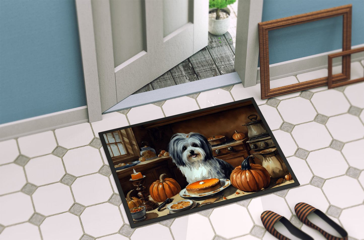 Havanese Fall Kitchen Pumpkins Doormat - One Color / One Size - Home & Garden - Home Textile - Carpets & Rugs