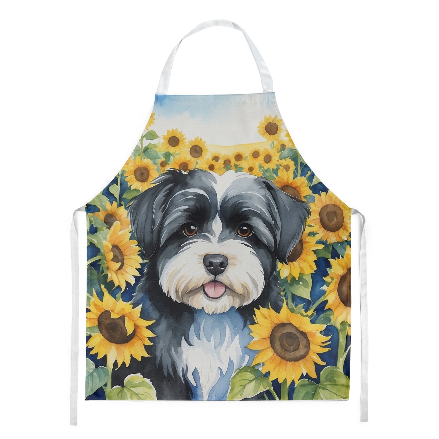 Havanese in Sunflowers Apron - One Color / One Size - Home & Garden - Kitchen Dining & Bar - Table Decoration &