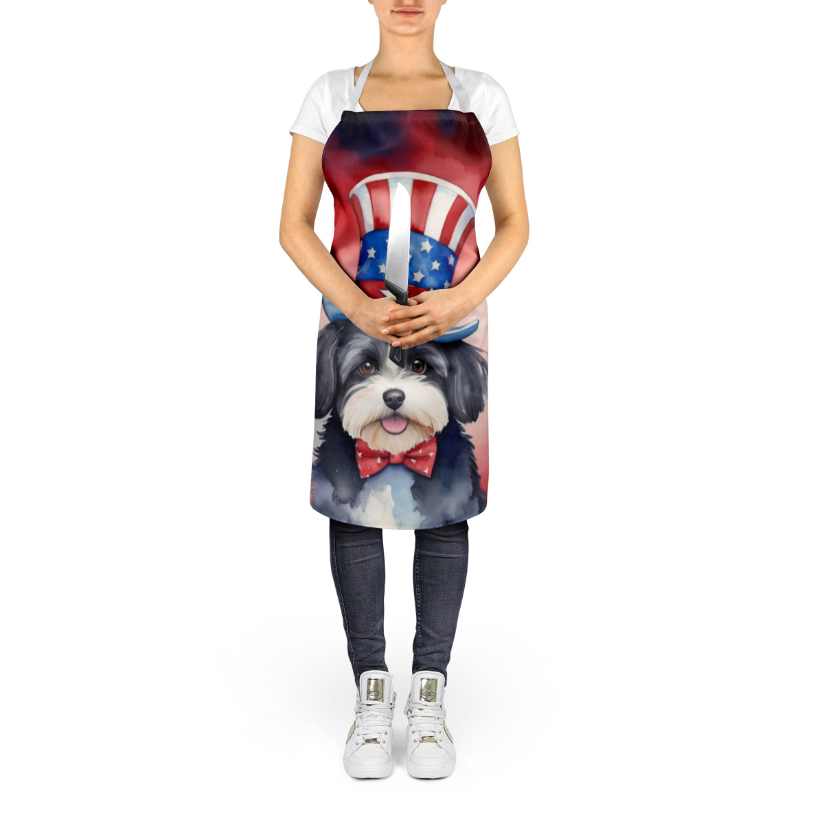 Havanese Patriotic American Apron - One Color / One Size - Home & Garden - Kitchen Dining & Bar - Table Decoration &