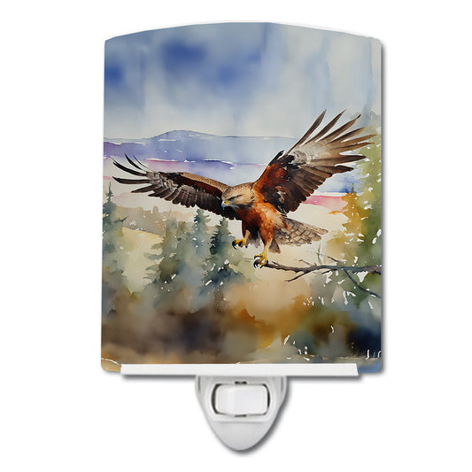 Hawk Ceramic Night Light - One Color / One Size - Home & Garden - Home Improvement - Lights & Lighting - Night Lights