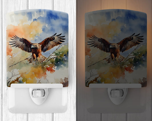 Hawk Ceramic Night Light - One Color / One Size - Home & Garden - Home Improvement - Lights & Lighting - Night Lights