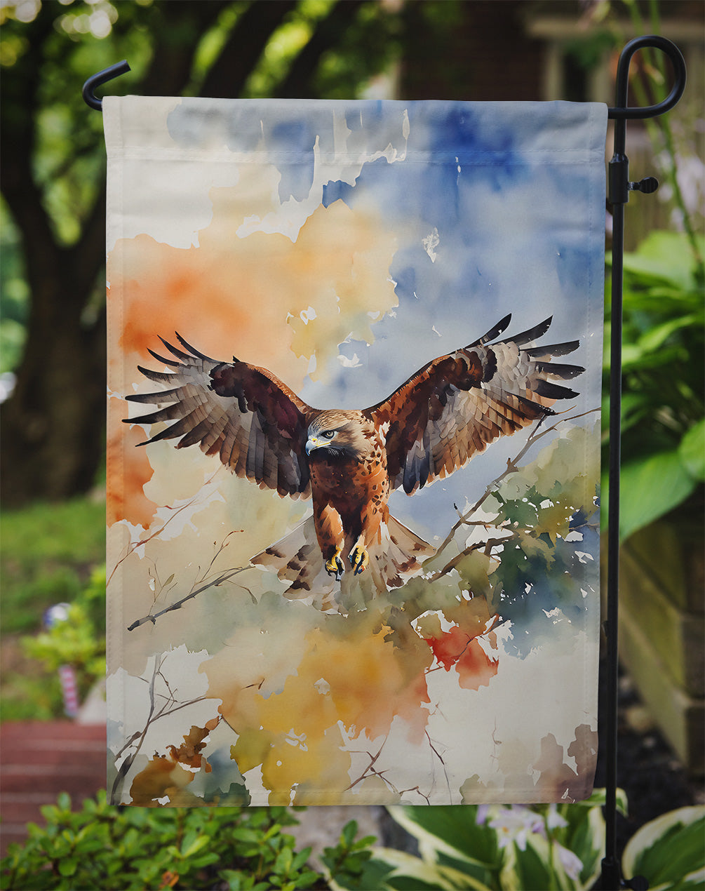 Hawk Garden Flag - One Color / One Size - Home & Garden - Home Decor - Flags Banners & Accessories