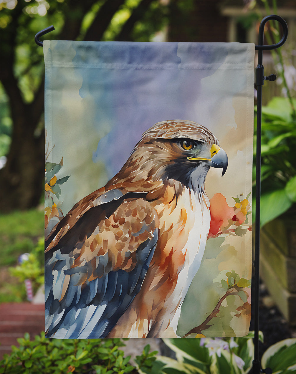 Hawk Garden Flag - One Color / One Size - Home & Garden - Home Decor - Flags Banners & Accessories