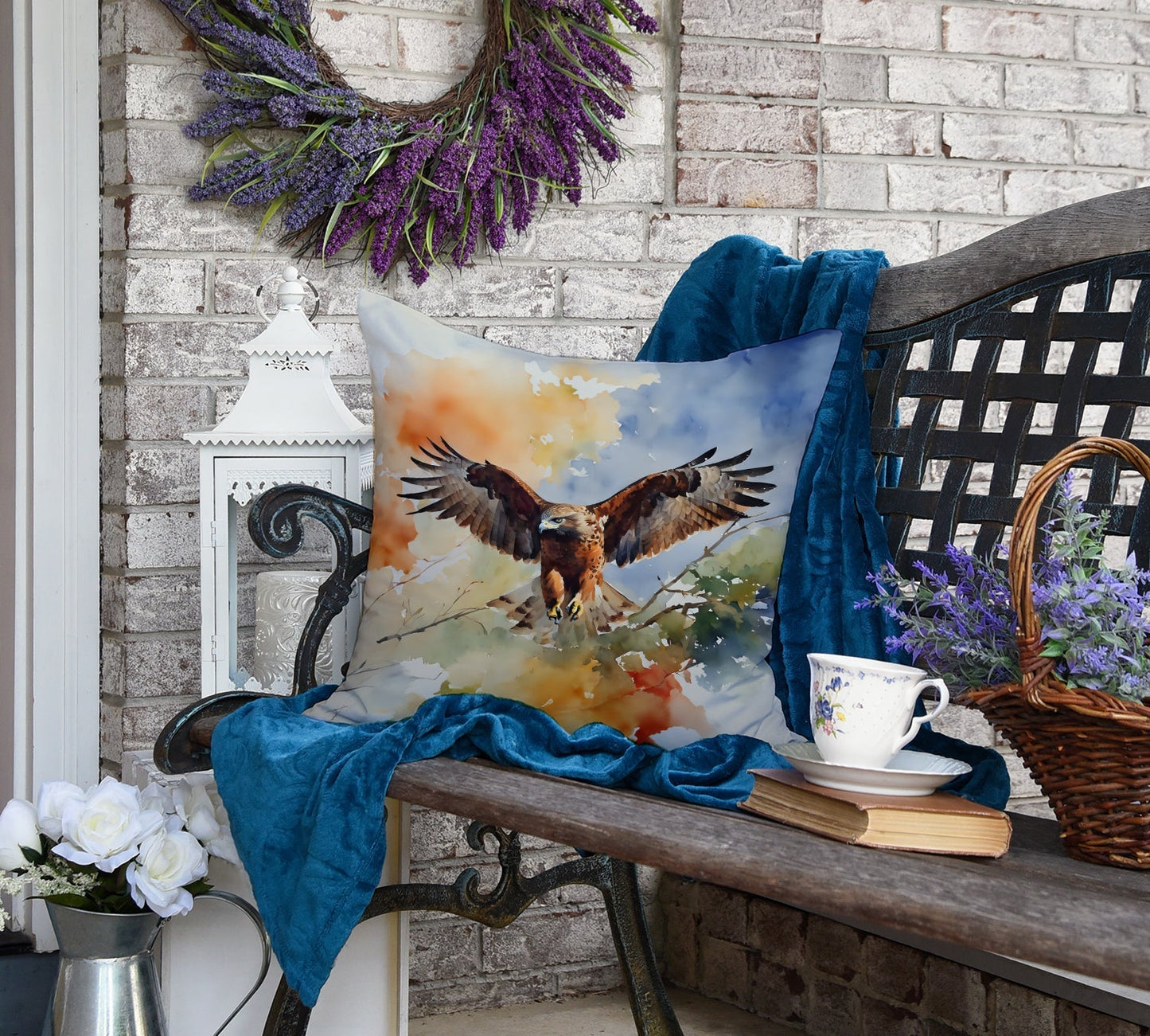Hawk Throw Pillow - One Color / One Size - Home & Garden - Home Textile - Pillows