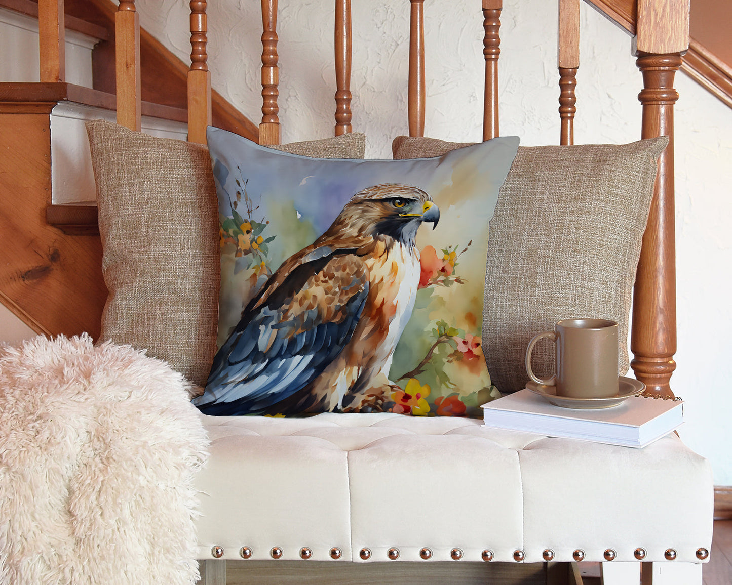 Hawk Throw Pillow - One Color / One Size - Home & Garden - Home Textile - Pillows