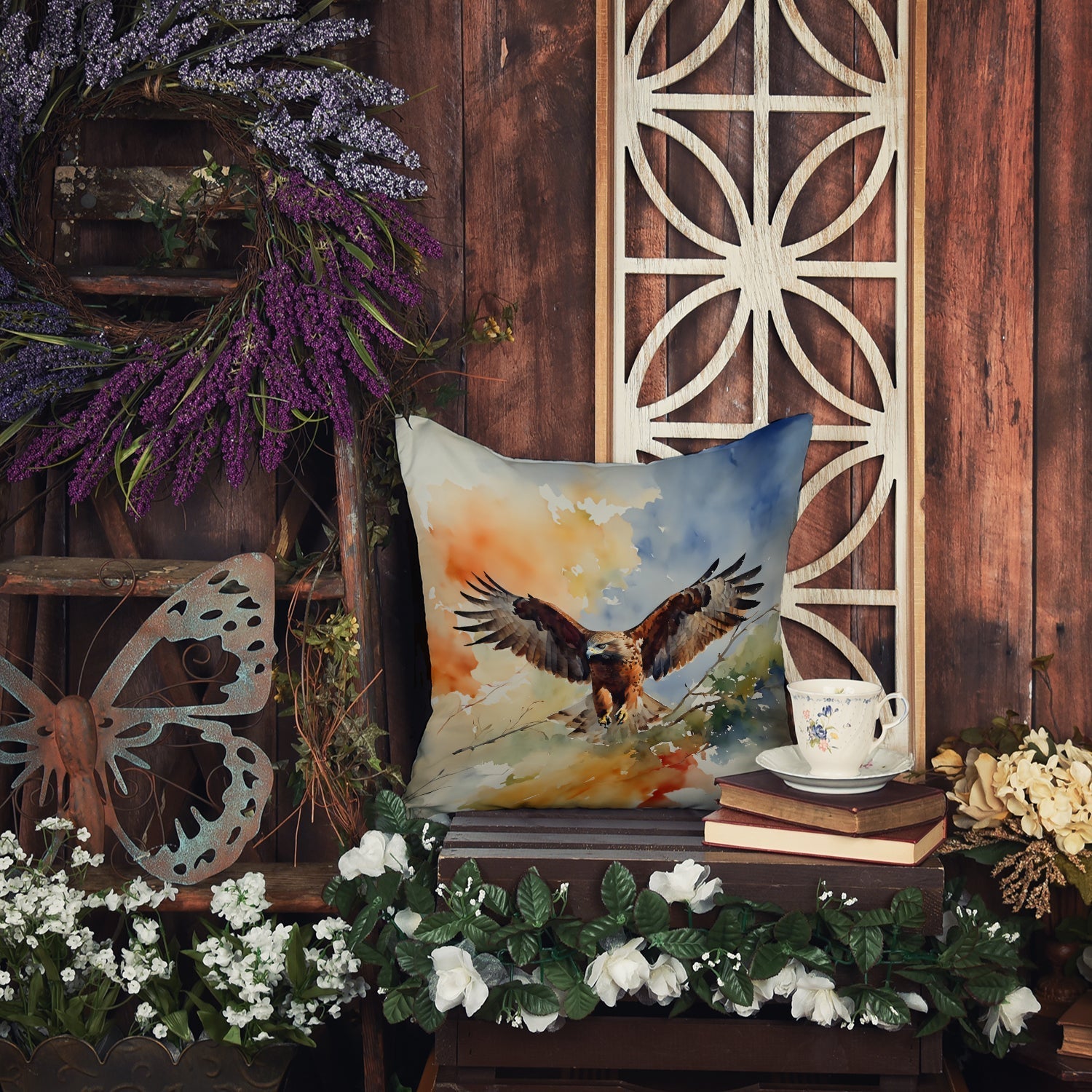 Hawk Throw Pillow - One Color / One Size - Home & Garden - Home Textile - Pillows
