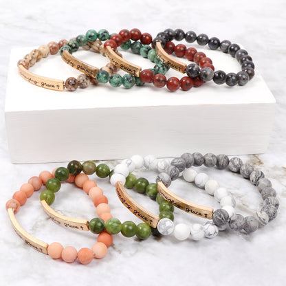 Hdb2995 - ’Amazing Grace’ Charm Multiline Beaded Bracelet - Jewelry & Accessories - Bracelets & Bangles - Charm