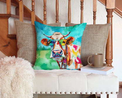 Hippie Animal Cow Throw Pillow - One Color / One Size - Home & Garden - Home Textile - Pillows