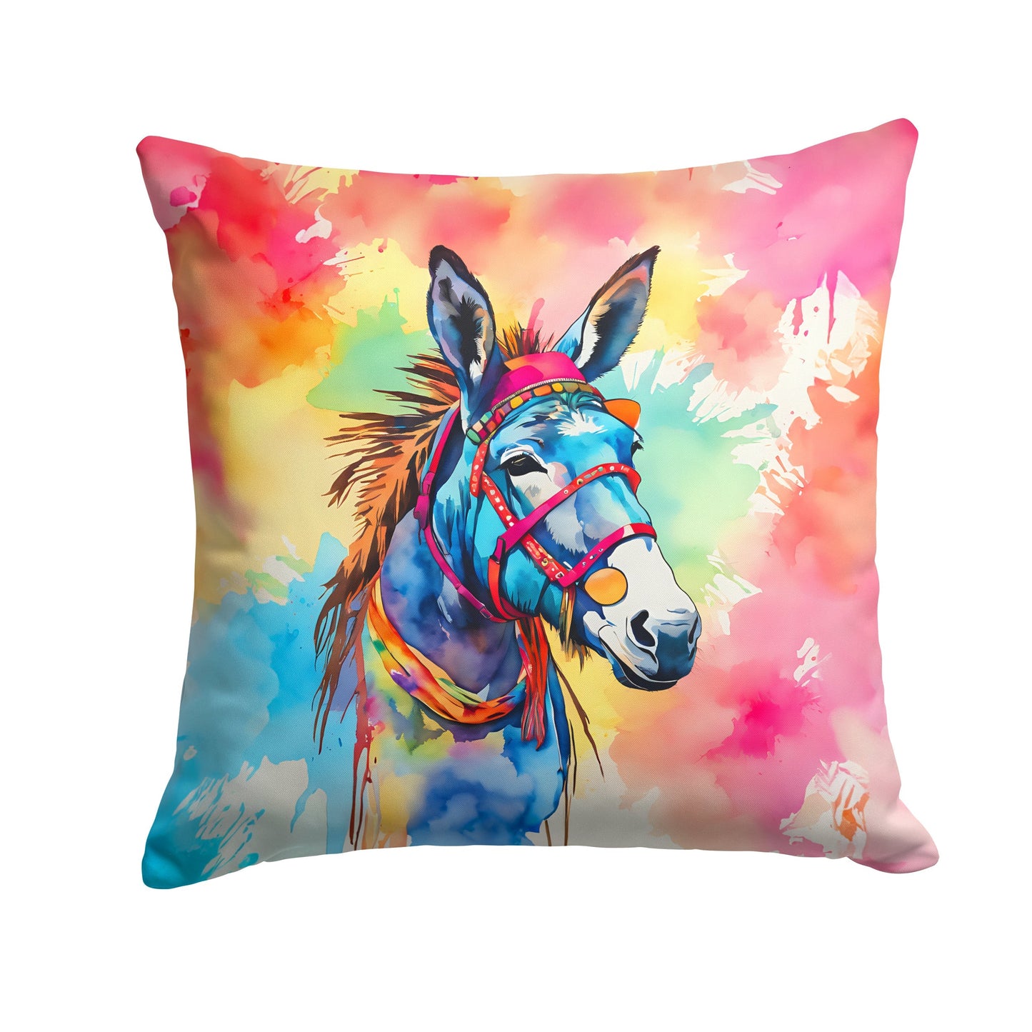 Hippie Animal Donkey Throw Pillow - One Color / One Size - Home & Garden - Home Textile - Pillows