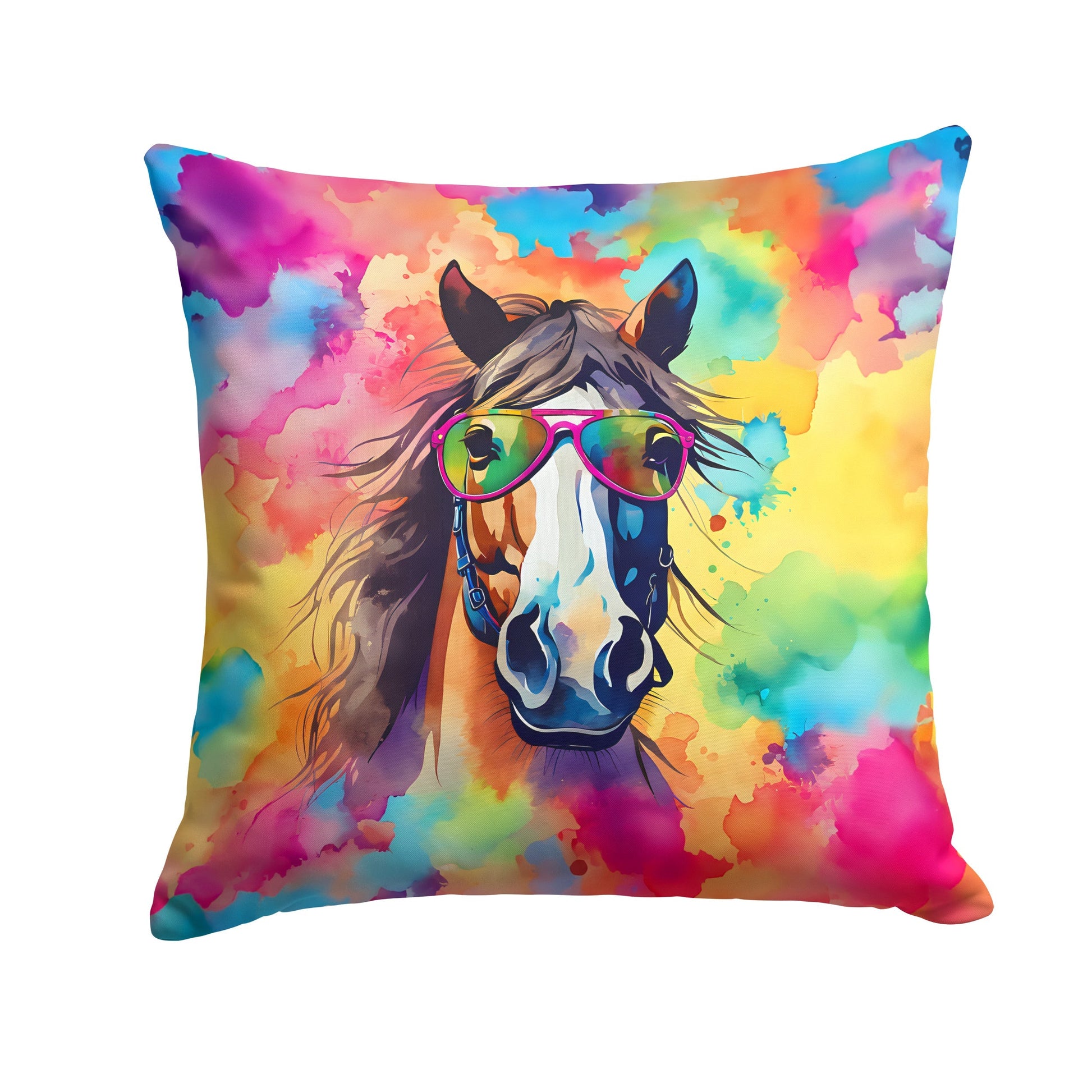 Hippie Animal Horse Throw Pillow - One Color / One Size - Home & Garden - Home Textile - Pillows