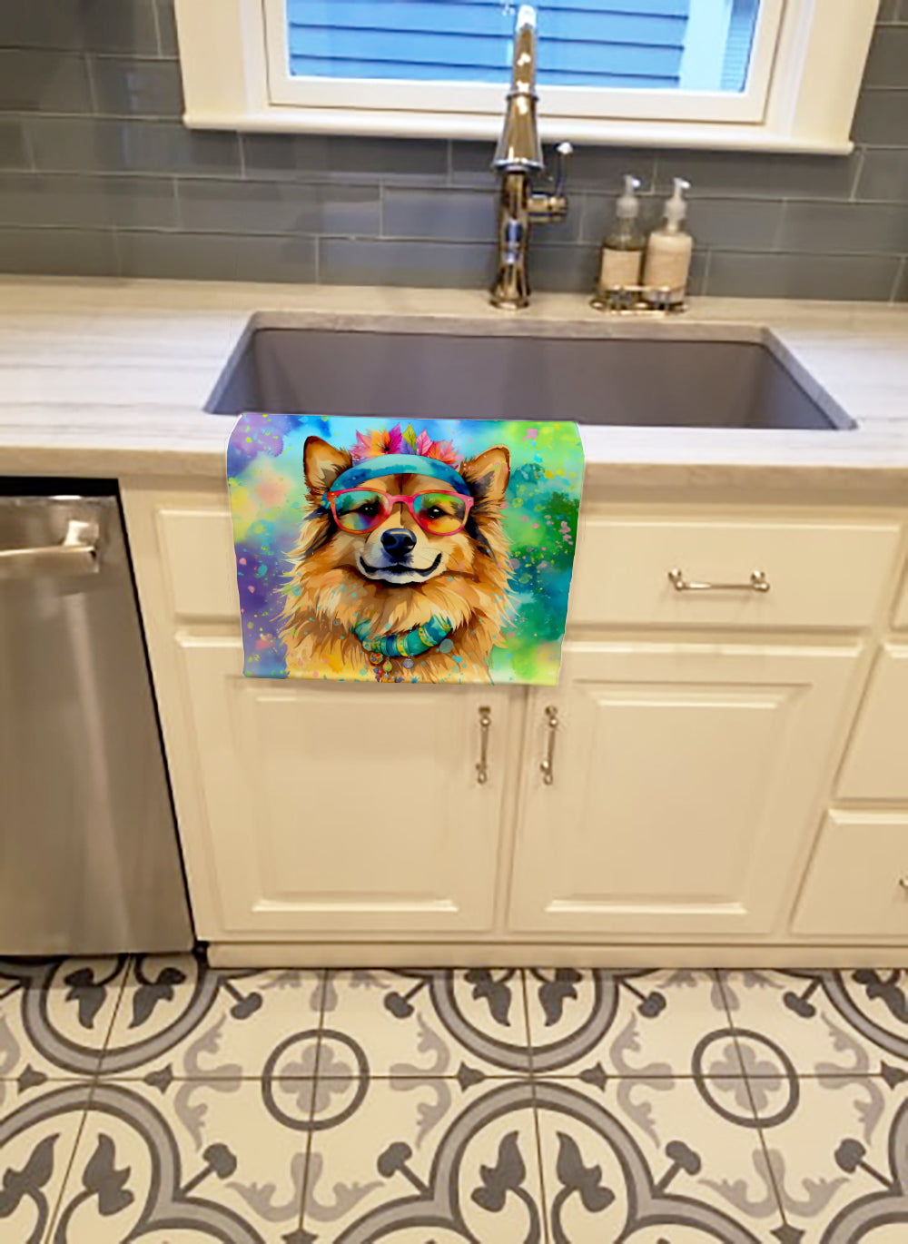 Hippie Dawg Kitchen Towel - One Color / One Size - Home & Garden - Home Textile - Towels