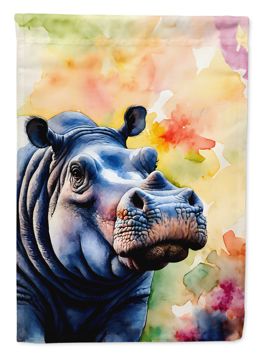Hippopotamus Garden Flag - One Color / One Size - Home & Garden - Home Decor - Flags Banners & Accessories