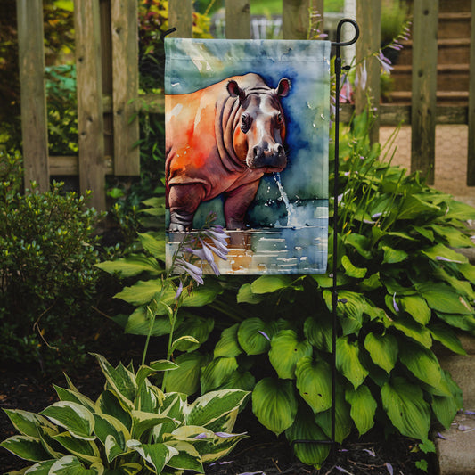 Hippopotamus Garden Flag - One Color / One Size - Home & Garden - Home Decor - Flags Banners & Accessories