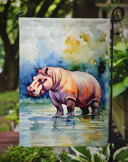 Hippopotamus Garden Flag - One Color / One Size - Home & Garden - Home Decor - Flags Banners & Accessories