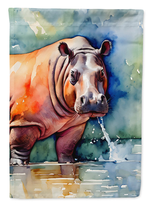 Hippopotamus Garden Flag - One Color / One Size - Home & Garden - Home Decor - Flags Banners & Accessories