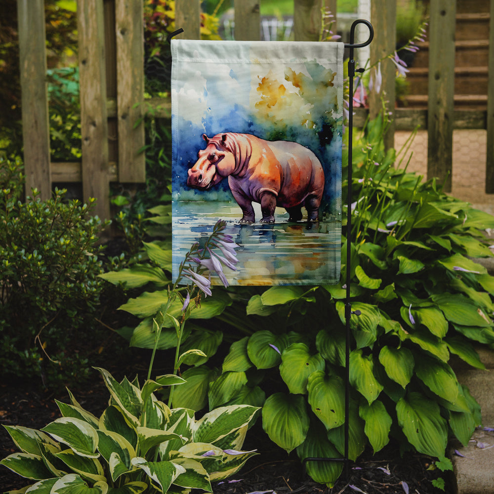 Hippopotamus Garden Flag - One Color / One Size - Home & Garden - Home Decor - Flags Banners & Accessories