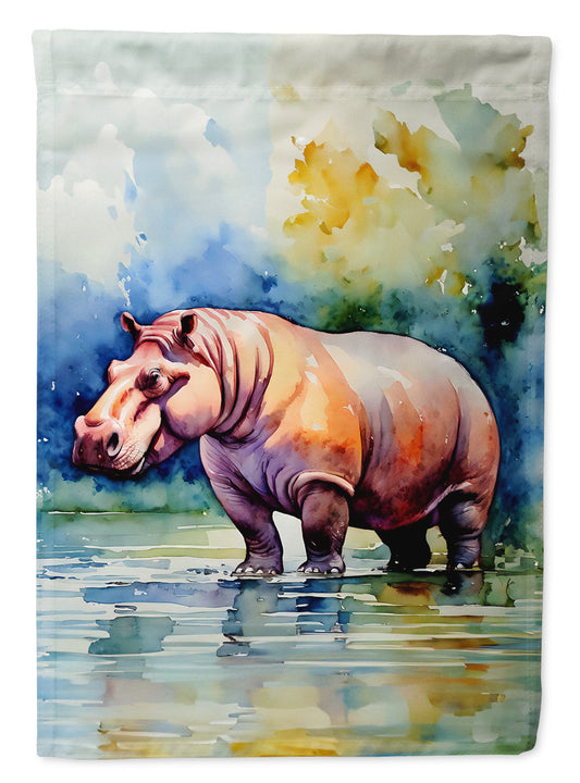 Hippopotamus Garden Flag - One Color / One Size - Home & Garden - Home Decor - Flags Banners & Accessories