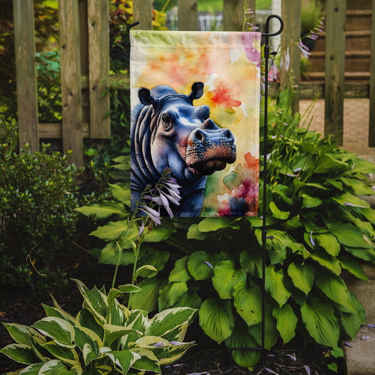 Hippopotamus Garden Flag - One Color / One Size - Home & Garden - Home Decor - Flags Banners & Accessories
