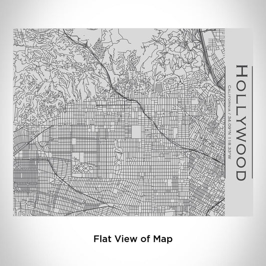 Hollywood - California Map Bottle with Bamboo Top - Drinkware