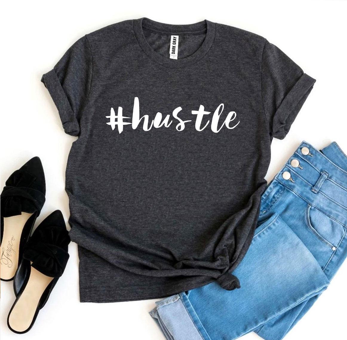 #Hustle T-Shirt - Women’s Fashion - Women’s Clothing - Tops & Tees - T-Shirts