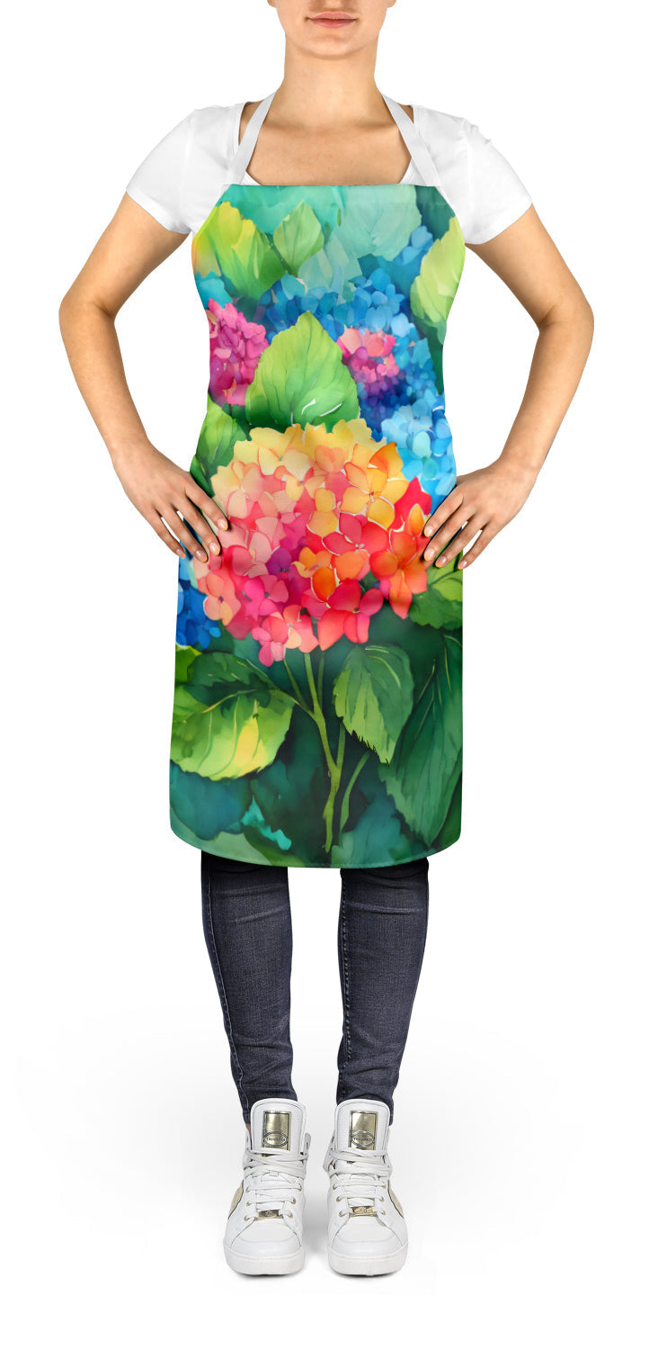 Hydrangeas in Watercolor Apron - One Color / One Size - Home & Garden - Kitchen Dining & Bar - Table Decoration &