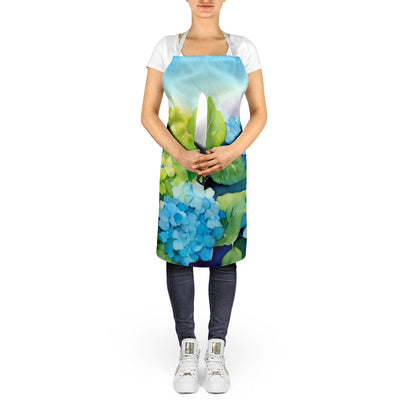 Hydrangeas in Watercolor Apron - One Color / One Size - Home & Garden - Kitchen Dining & Bar - Table Decoration &