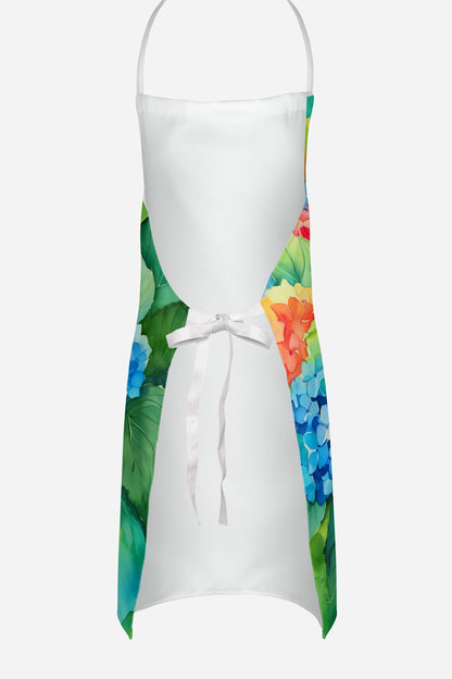 Hydrangeas in Watercolor Apron - One Color / One Size - Home & Garden - Kitchen Dining & Bar - Table Decoration &