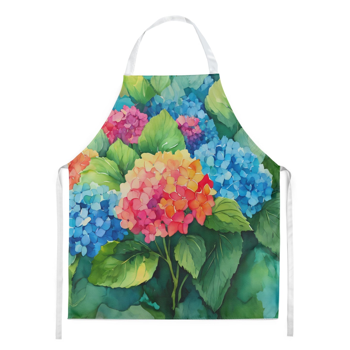 Hydrangeas in Watercolor Apron - One Color / One Size - Home & Garden - Kitchen Dining & Bar - Table Decoration &