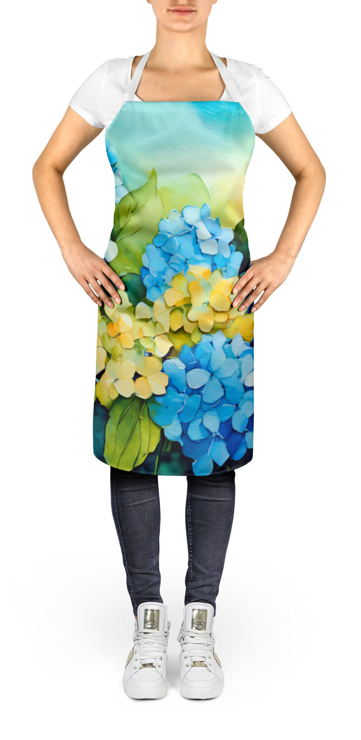 Hydrangeas in Watercolor Apron - One Color / One Size - Home & Garden - Kitchen Dining & Bar - Table Decoration &
