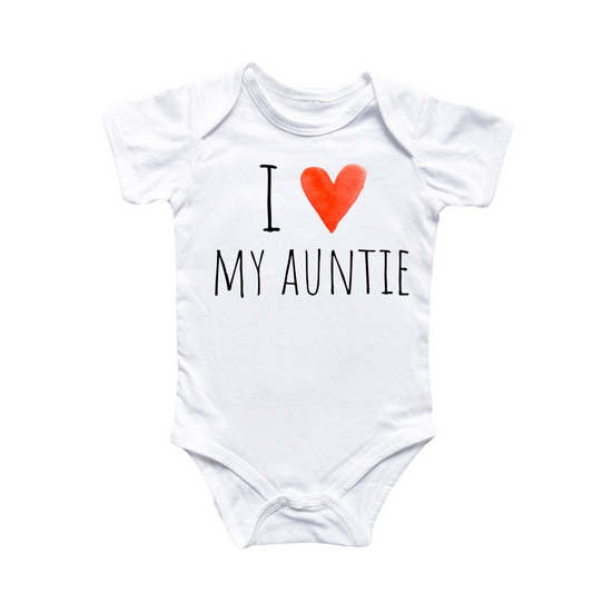 I Love My Auntie - Baby Boy Girl Clothes Infant Bodysuit Funny Cute Newborn - Kids & Babies - Mother & Kids - Boys’