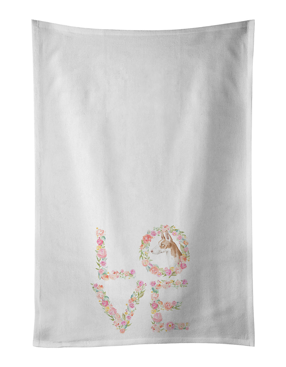 Ibizan Hound #6 LOVE Kitchen Towel Set of 2 - One Color / One Size - Home & Garden - Home Textile - Towels