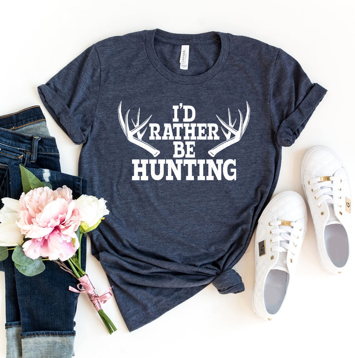 I’d Rather Be Hunting T-Shirt - Women’s Fashion - Women’s Clothing - Tops & Tees - T-Shirts
