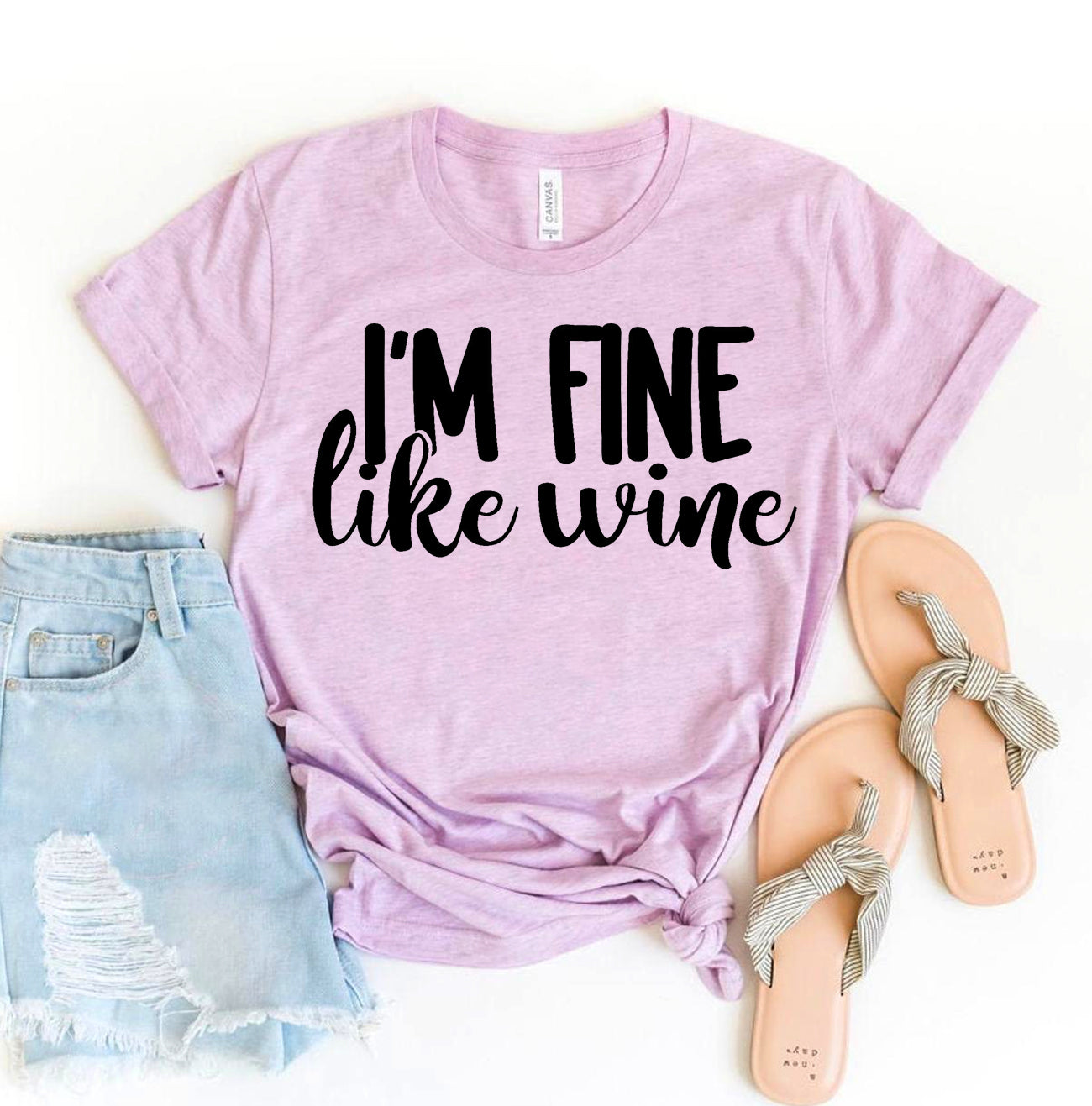 I’m Fine Like Wine T-Shirt - Women’s Fashion - Women’s Clothing - Tops & Tees - T-Shirts