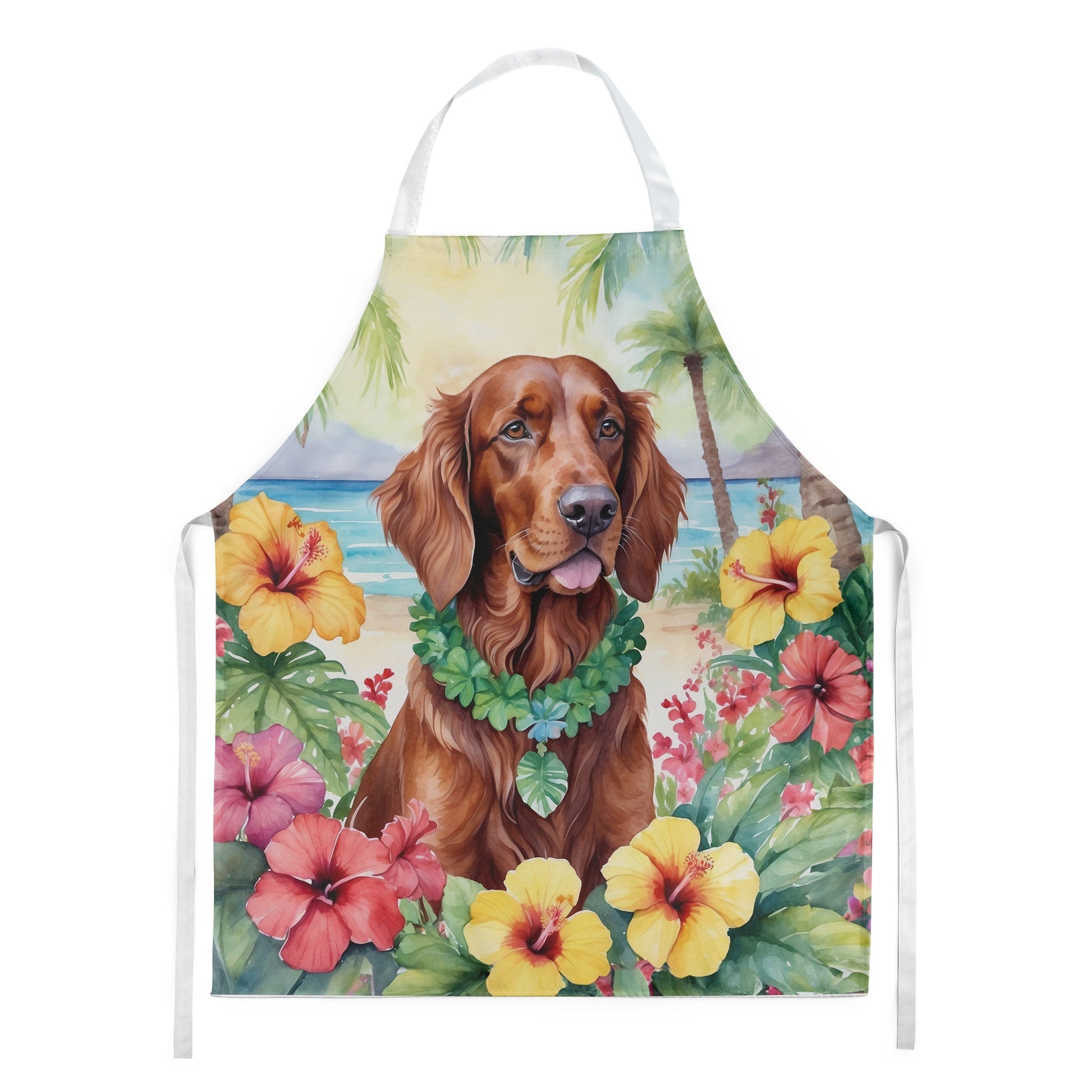 Irish Setter Luau Apron - One Color / One Size - Home & Garden - Kitchen Dining & Bar - Table Decoration & Accessories