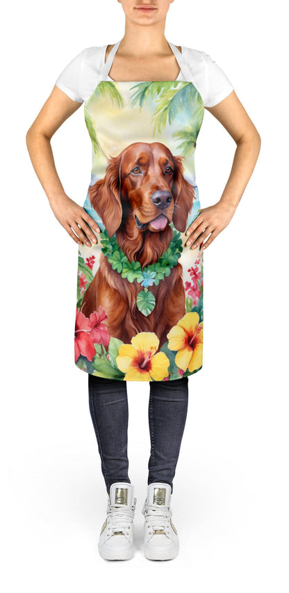 Irish Setter Luau Apron - One Color / One Size - Home & Garden - Kitchen Dining & Bar - Table Decoration & Accessories